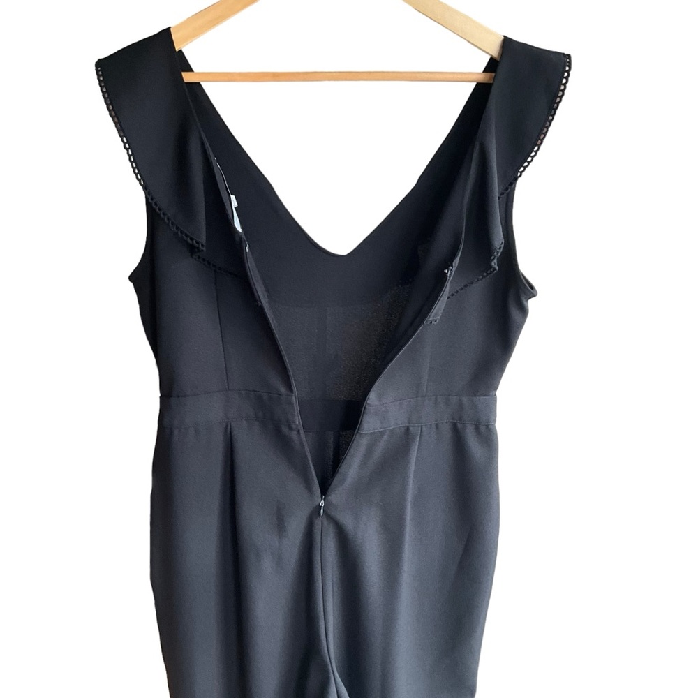 Cupcakes and Cashmere Black Lima Jumpsuit Ruffles Pockets Modern Minimal… - Picture 8 of 16